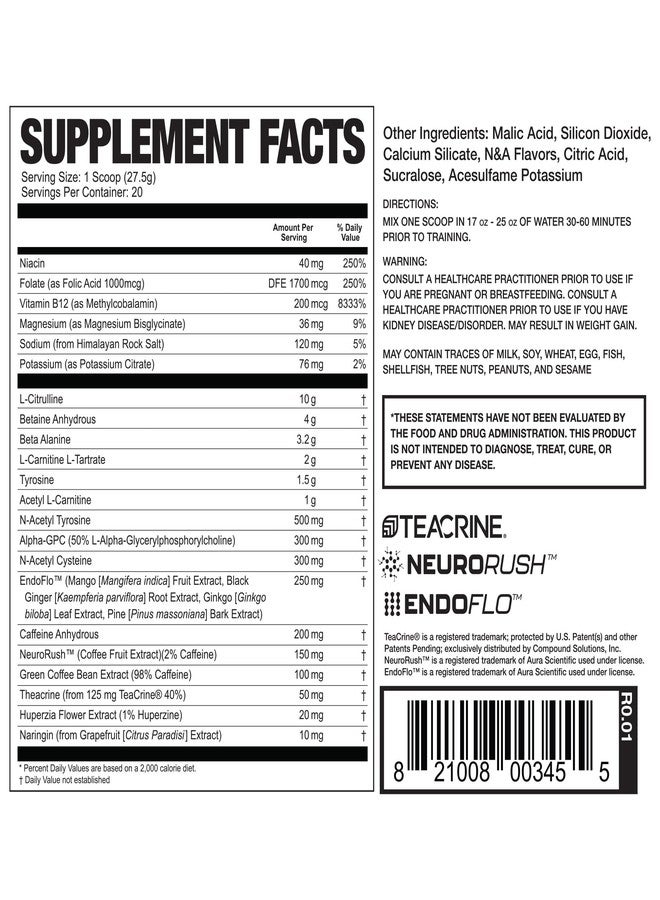 ليمتليس ليميتلس ماغنوم نيوتراسوتيكالز × 16 مكمل غذائي متكامل قبل التمرين - 20/40 حصة، بنكهة حلوى كلاسيكية، طاقة عالية، تركيز، قوة وتحمل لأداء مثالي - Image 2